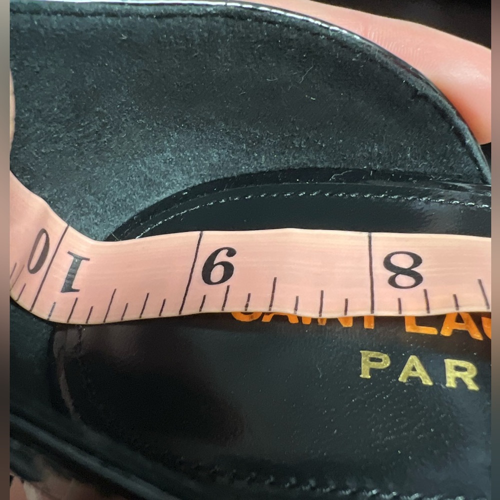 Saint Laurent Opyum Leather Sandals EU:38.5 - Picture 12 of 12